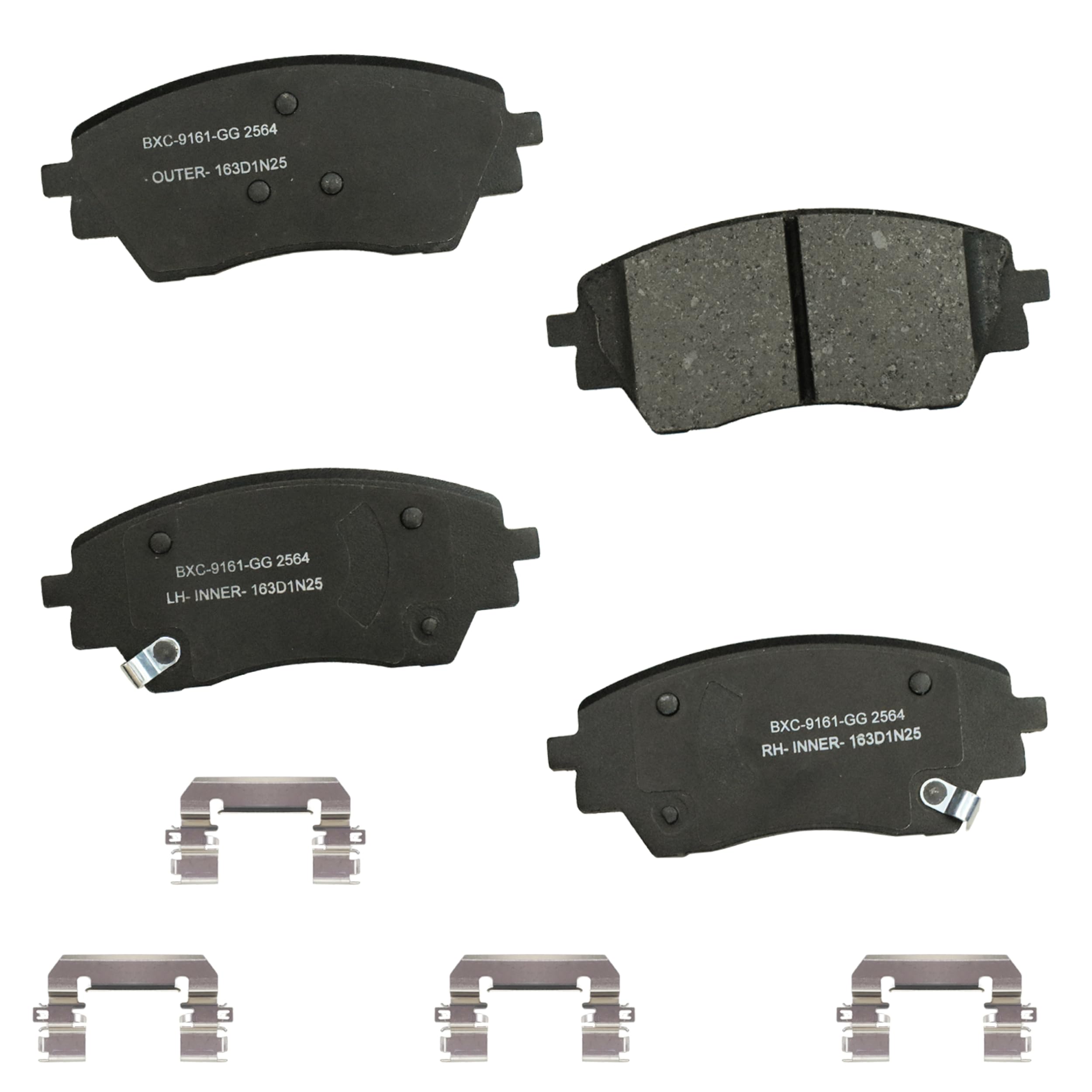 Bendix Premium SBC2564 Ceramic Front Brake Pads fits Hyundai Kona 2025-2024