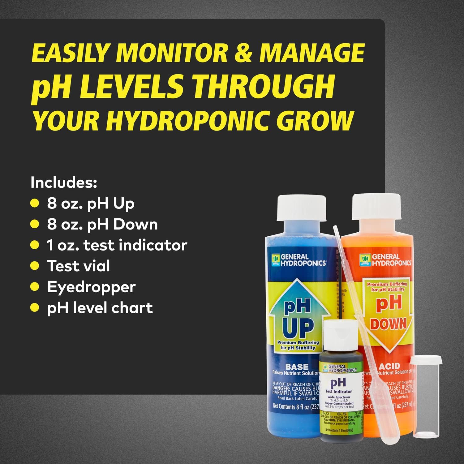 Buy General Hydroponics pH Control Kit for a Balanced Nutrient Solution Online at Lowest Price