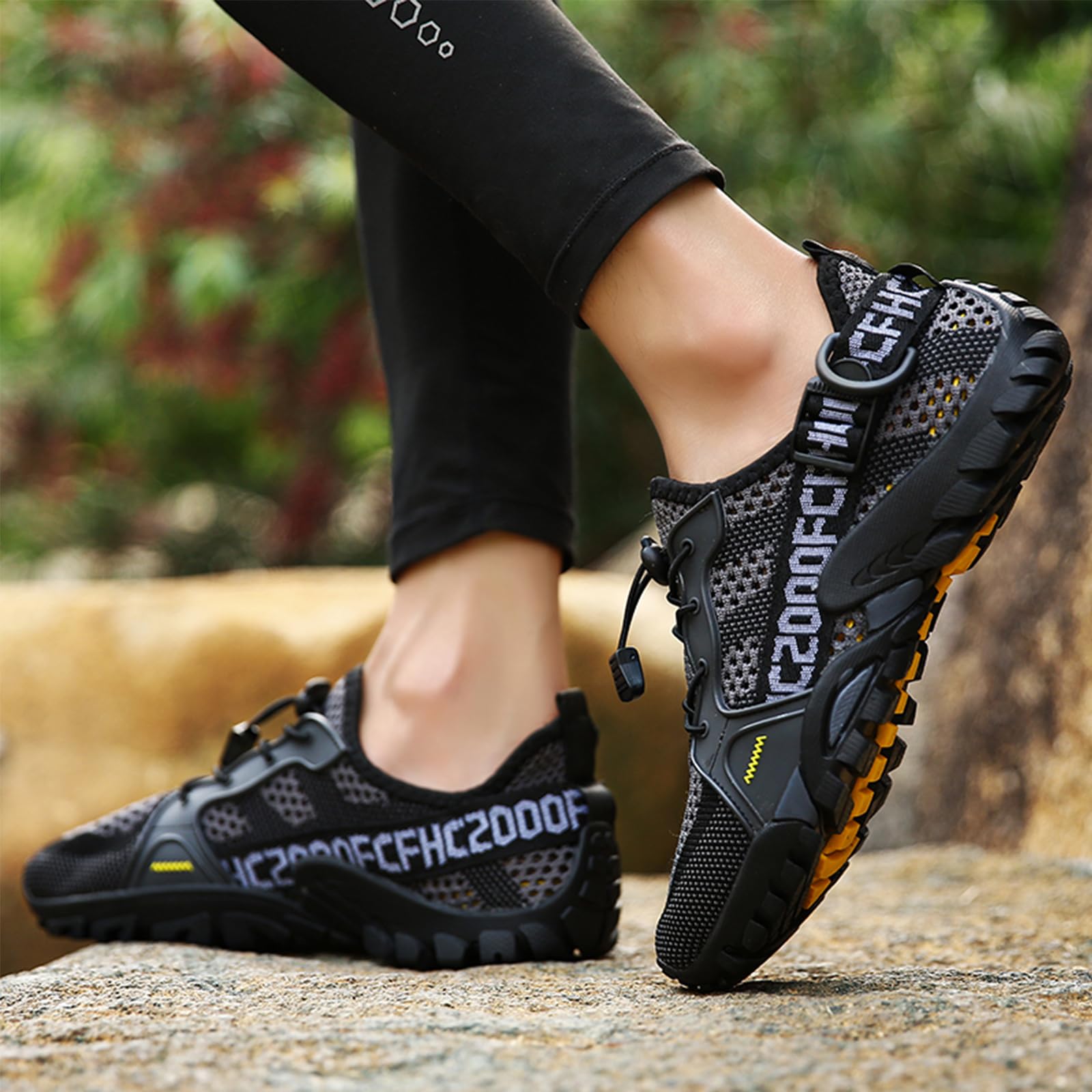 Cliont Scarpe da Immersione Uomo Donna Surf Spiaggia Sport Acquatico Scarpe Traspirante Antiscivolo