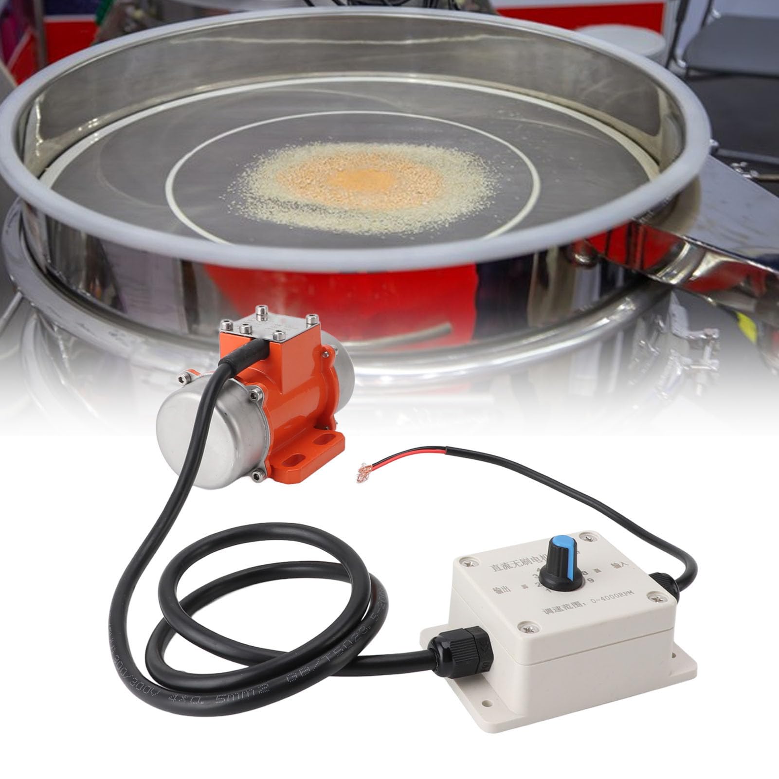 Motore Vibrante per Vibratore per Calcestruzzo, Motore Vibrante Senza Spazzole in Lega di Alluminio IP65 DC 24V per la Lavorazione dei Metalli (30W)