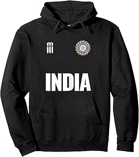 India Cricket Jersey Gifts for Indian Cricket Fans Pullover Hoodie