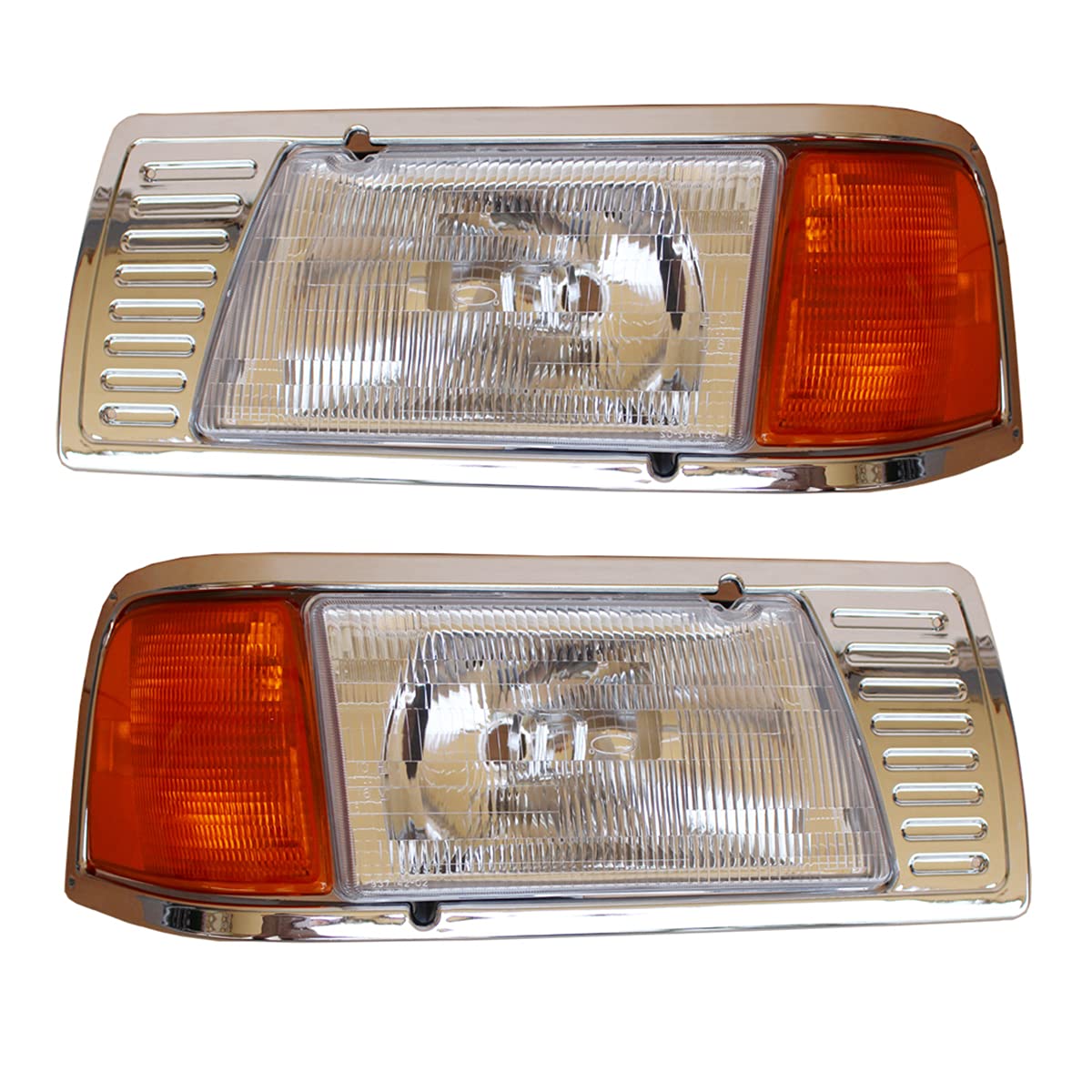 Amazon.com: NIUPARTS Headlight w/Adjusters, Corner Lamp and Chrome
