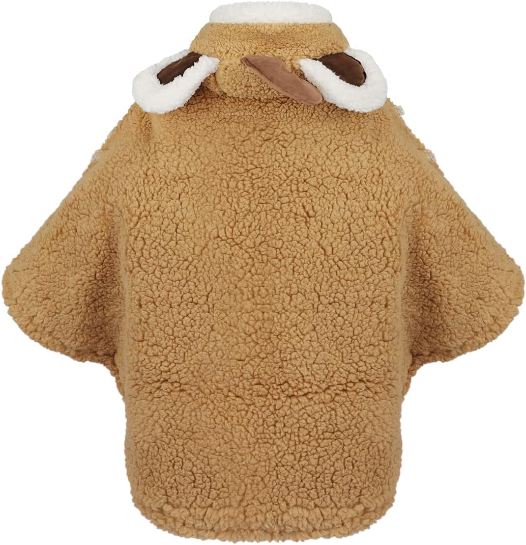 XGOPTS Toddler Baby Poncho Coat Cute Fleece Hoodie Cloak Jacket Coat Winter Car Seat Jacket Outwear for 1-3 Year Boys Girls - Image 2