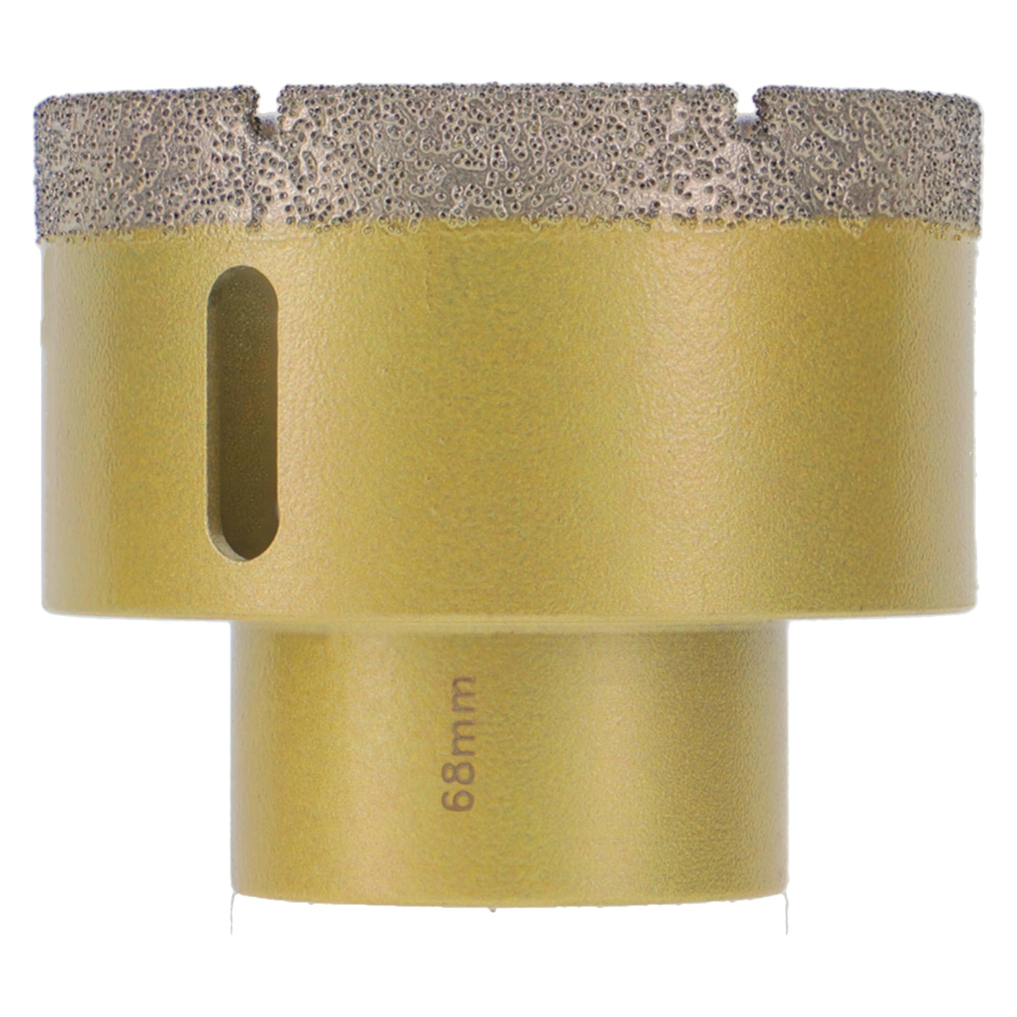 PRODIAMANT Broca de diamante para azulejos de 68 mm para montaje X-Lock, broca seca para gres porcelánico, cerámica y piedra natural, para amoladora angular