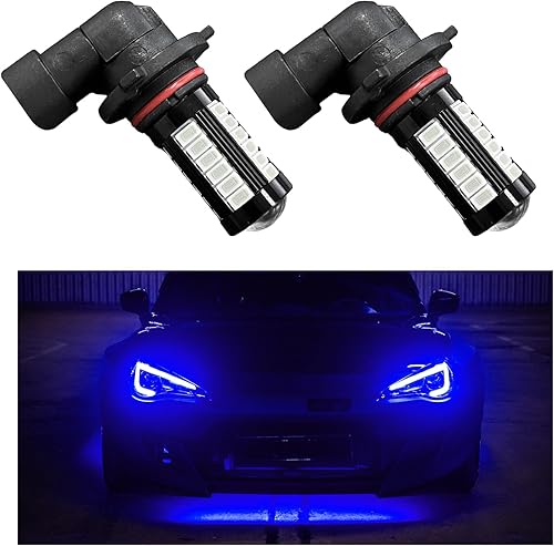 Augeny 2 bombillas LED antiniebla 9005 9006, 6500K 12V Plug and Play, bombillas LED de potencia súper brillante de 1500 lúmenes, accesorios de