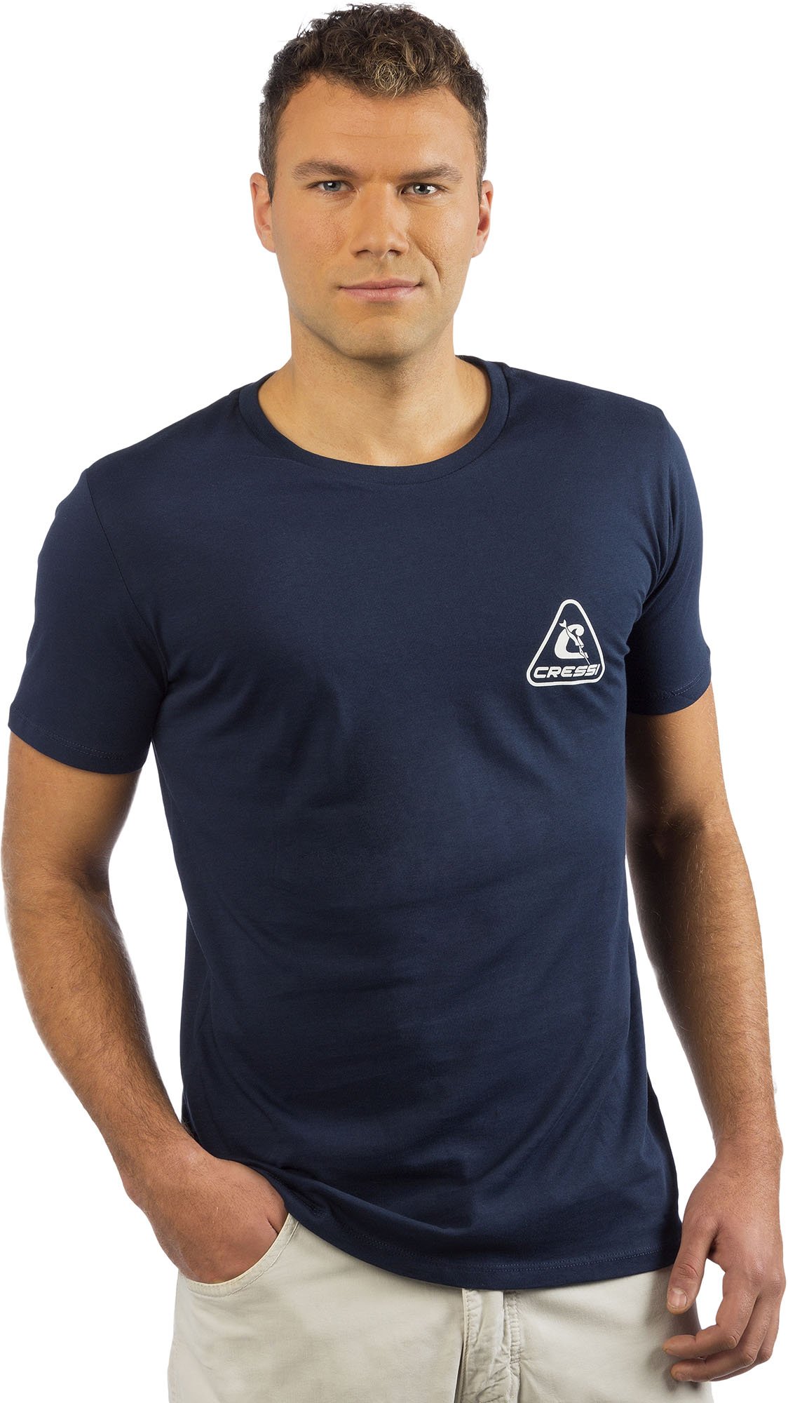 Cressi Men T-SHIRT MAN T-shirt - Blue Navy, XXL