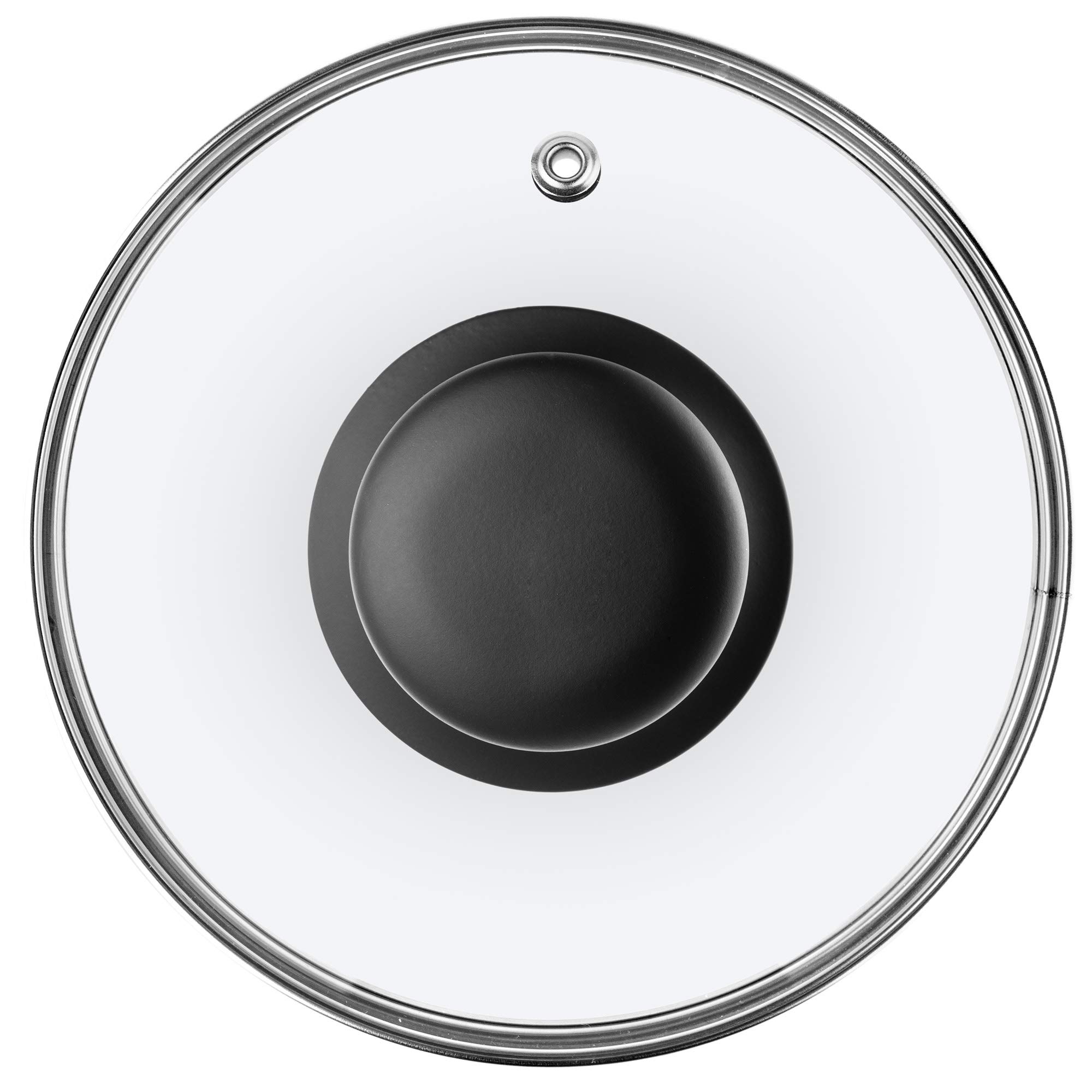 Coperchio In Vetro KADAX 16cm | Universale Con Manico | Resistente Al Calore | Per Pentole E Padelle - Foto 3