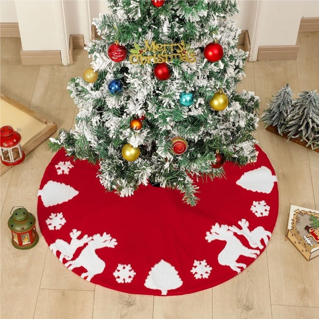 Tree Skirt Christmas Christmas Tree Skirt Christmas Decorations Christmas Tree Apron Shu Velvet Jacquard Tree Skirt Decoration Christmas Skirt Tree