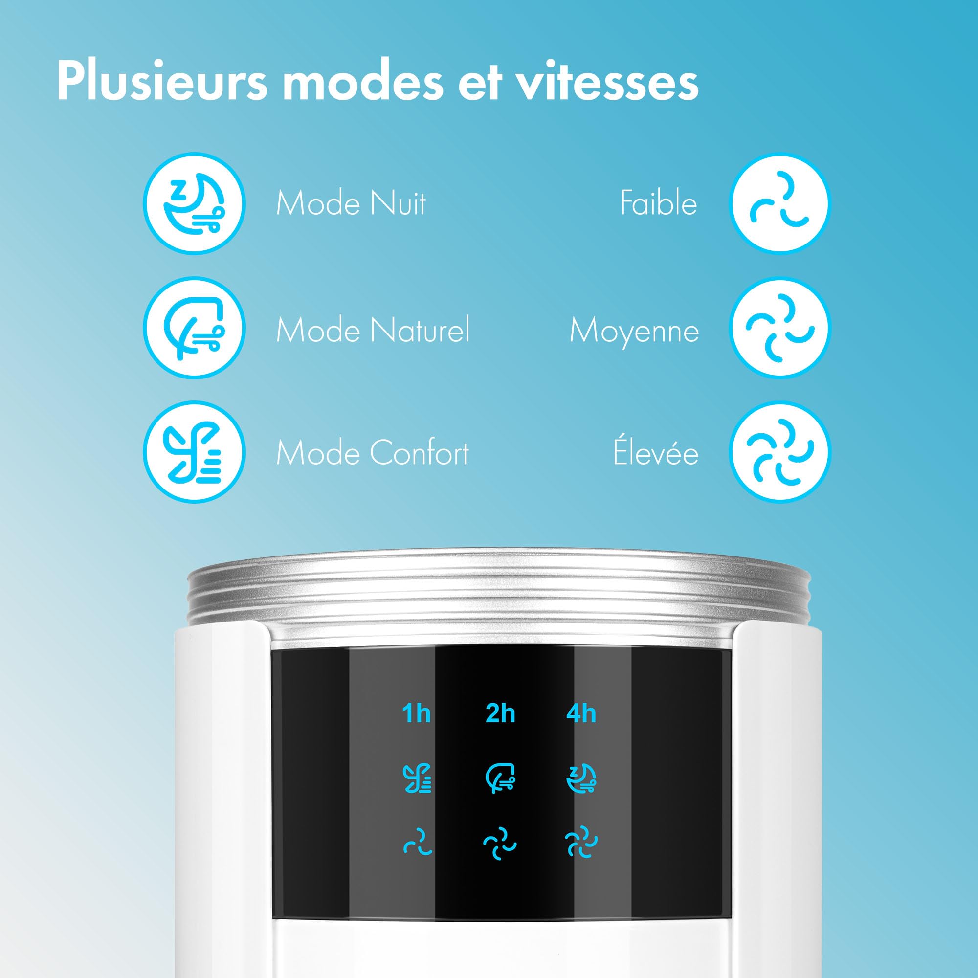 Ventilateur Colonne Ventilateur Sur Pied - Climatiseur Mobile De 87 Cm