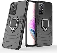 Vista 2 de ZMONE - Funda protectora para Xiaomi Redmi Note 12s con protector de pantalla de vidrio (paquete de 2) resistente de doble capa de grado militar, a