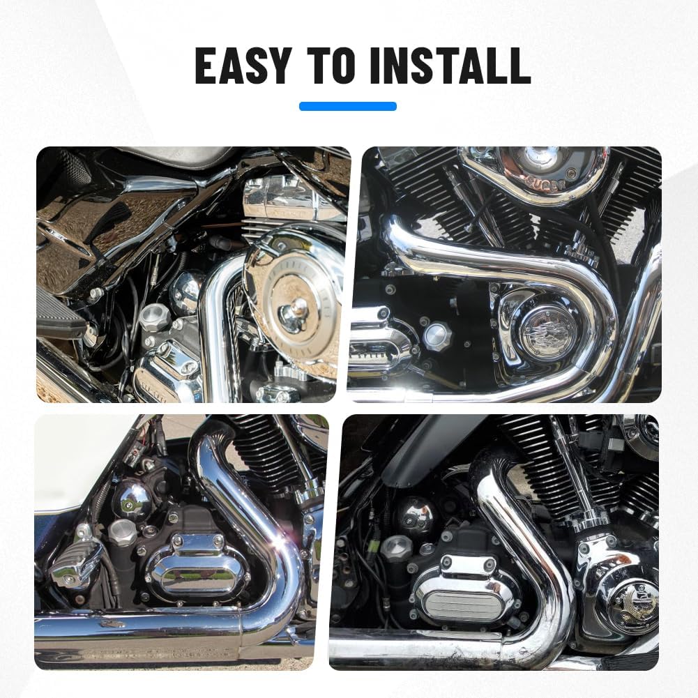 Three T FSFY Motorbike Engine Tank Oil Guage Level Dipstick For Harley-Davidson Road King Electra/Street/Road Glide Aluminum Chrome