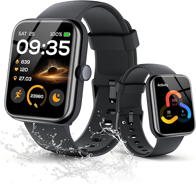Smartwatch unisex con GPS e impermeabilización 3ATM