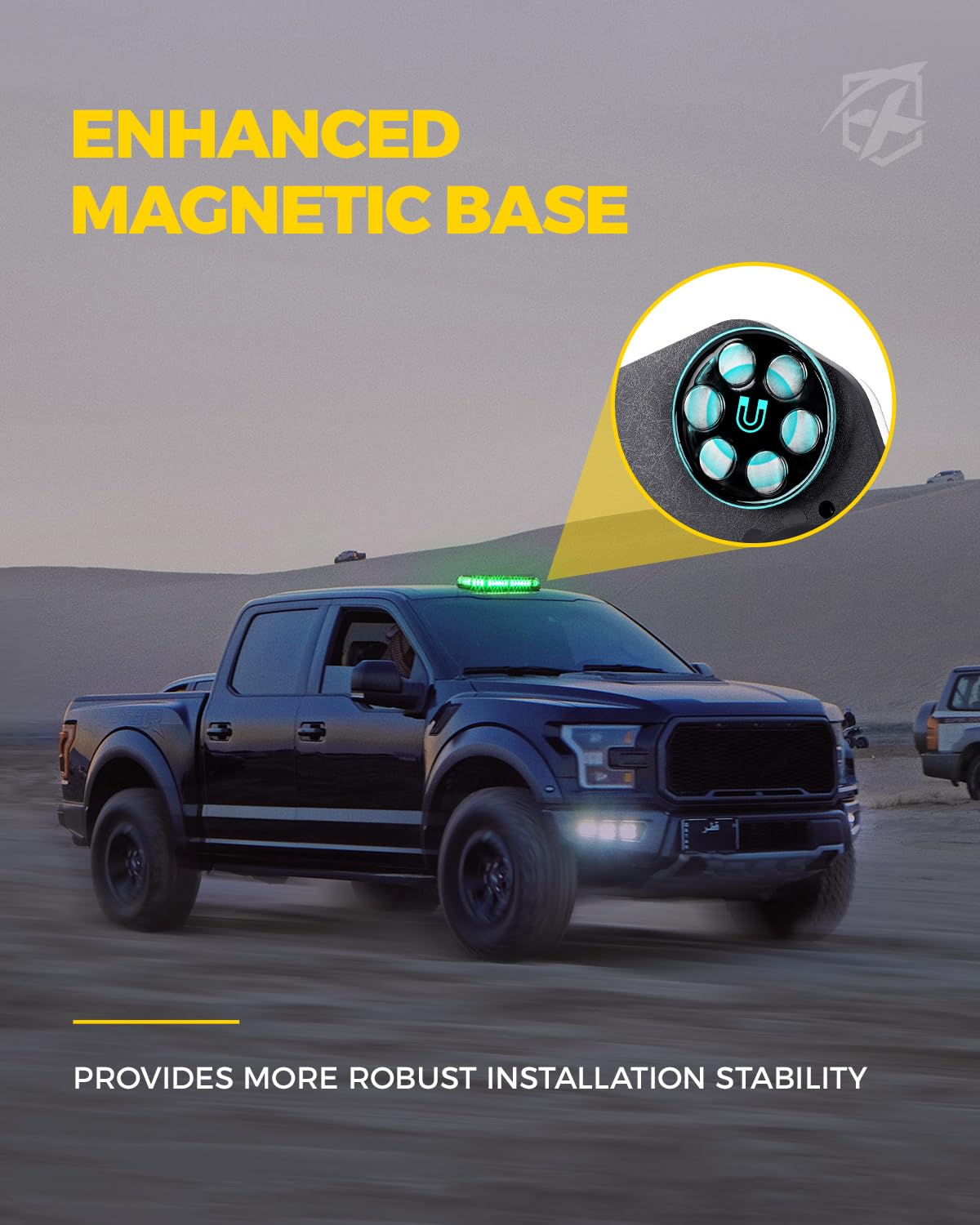 Xprite 30 LED Tow Truck Beacon Light - Orange Emergency Warning Light For Forklifts