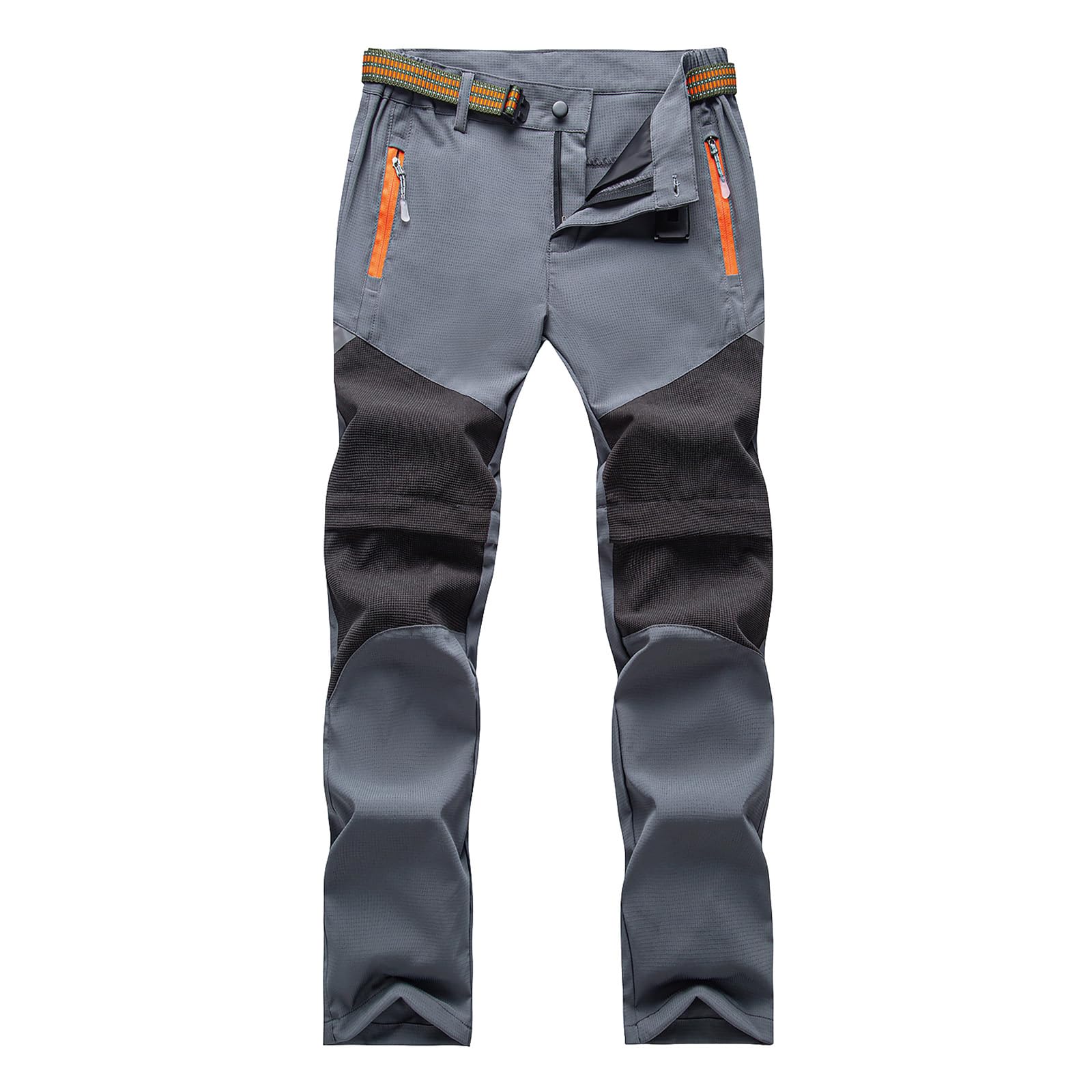 BWBIKE Pantalones de Senderismo 2 en 1 con Cremallera para Niños, Pantalones Ligeros de Secado Rápido para Exteriores, Convertibles en Shorts para Primavera, Verano y Otoño