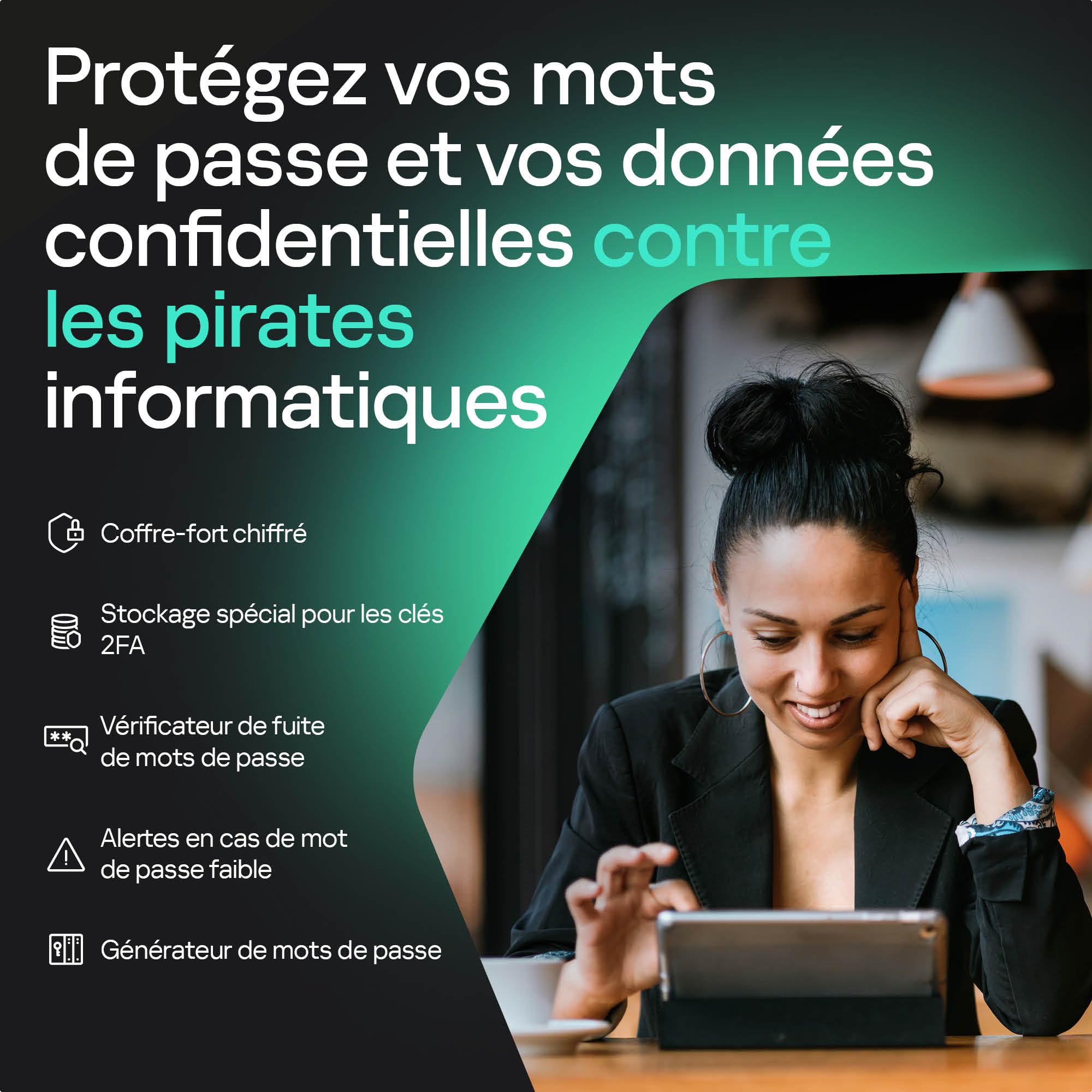Kaspersky Password Manager | Nombre d'appareils illimité | 1 Compte Utilisateur | 1 An | Windows/Mac/Android/iOS | Code d’activation – Envoi par Email