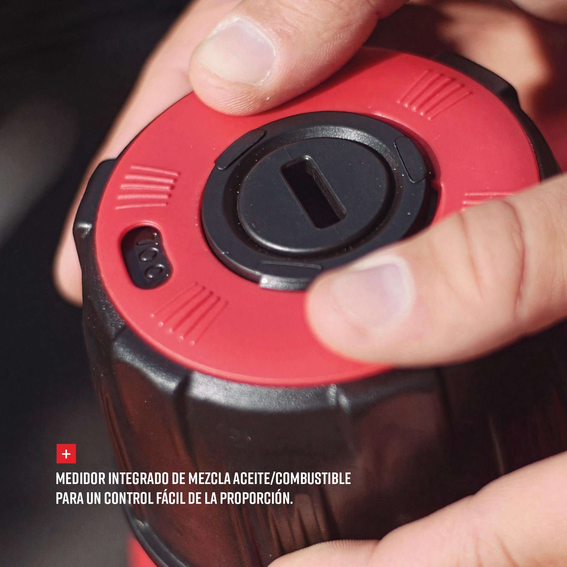 POLISPORT 8464600002 - ProOctane bidón de gasolina de 10L homologado con sistema de llenado rápido duradero y resistente con tapón a prueba de derrame en color rojo