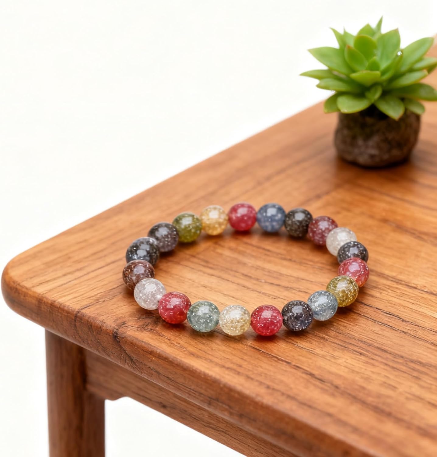 Xeahung 120PCS Acrylic Crystal Glitter Beads Round Colorful Beads Charms for Jewelry Making Bracelets Earring Necklace Beading DIY Art Craft Projects Christmas Ornament Birthday Gifts (10mm) - Image 5