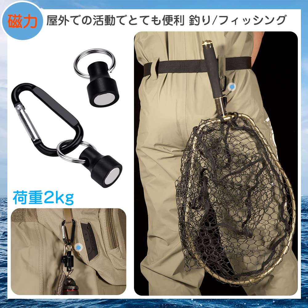 Amazon | マグネットリリーサー 超 強力 磁石 カラビナ 3枚セット 瞬間