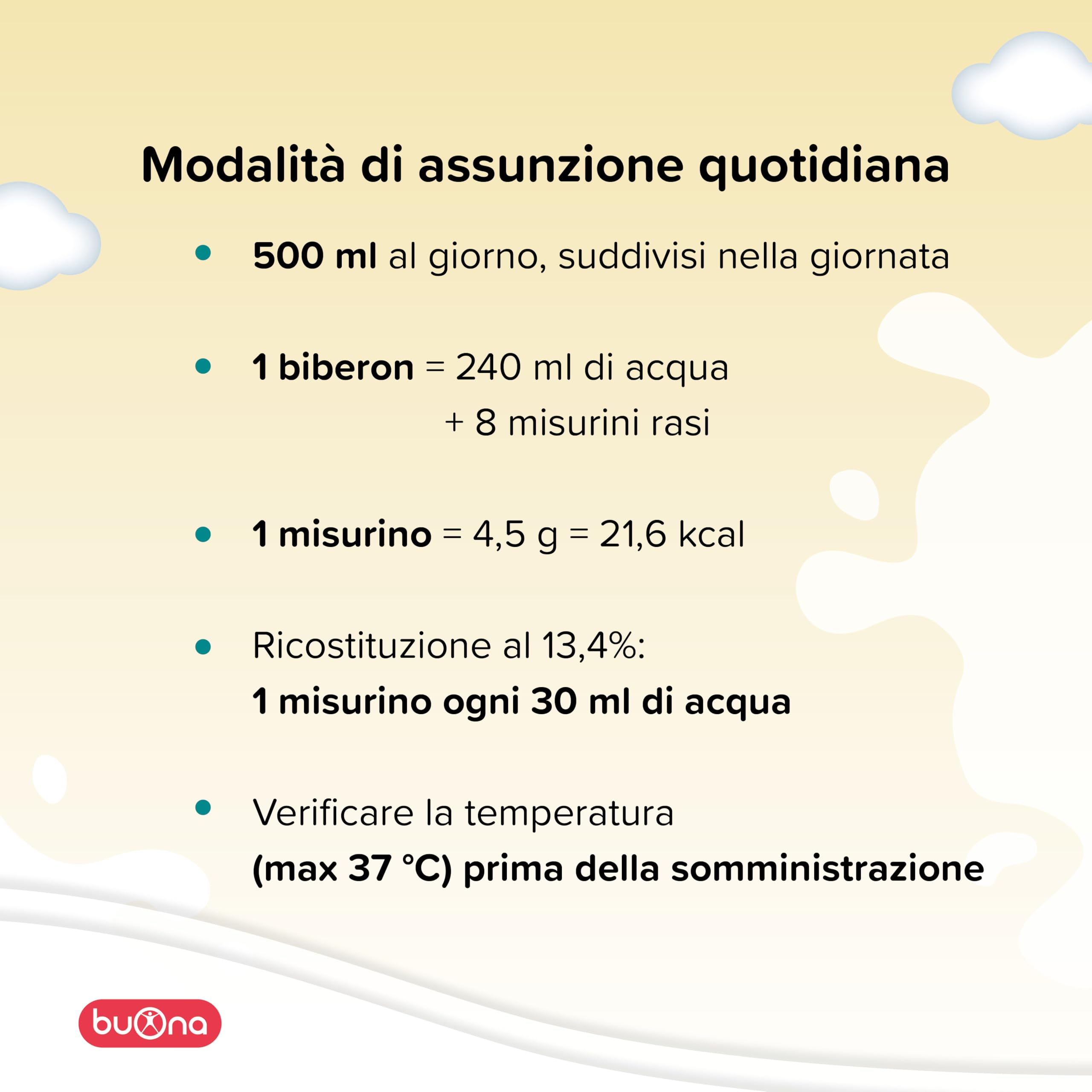 Buona Latte in Polvere Bambini, BBmilk 1 3 anni 2x400g, con Ferro, Calcio, Vitamina D e Zinco, Latte Crescita per Fabbisogni nella Prima Infanzia da 1 a 3 Anni