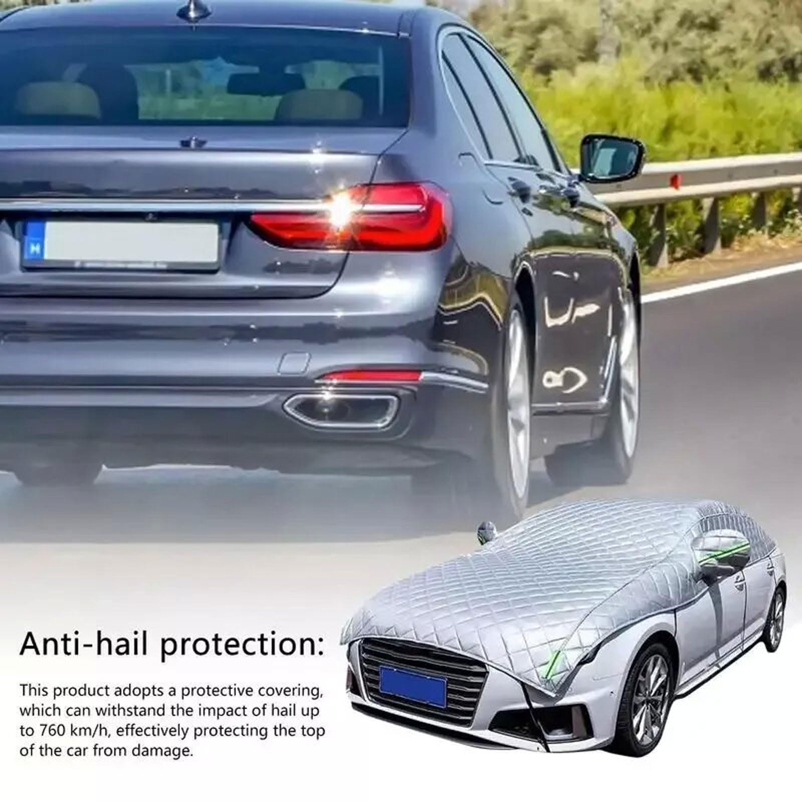 Funda Coche Exterior para Peugeot 508 SW Transpirable Impermeable, Funda para Coche Antigranizo Protección Solar Protección UV