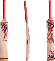 NaqqashSports Kashmir Willow Hard Pressed Cricket Bat for Adults - Full Size Leather Ball Bat with Free Cover & Protection Sheet