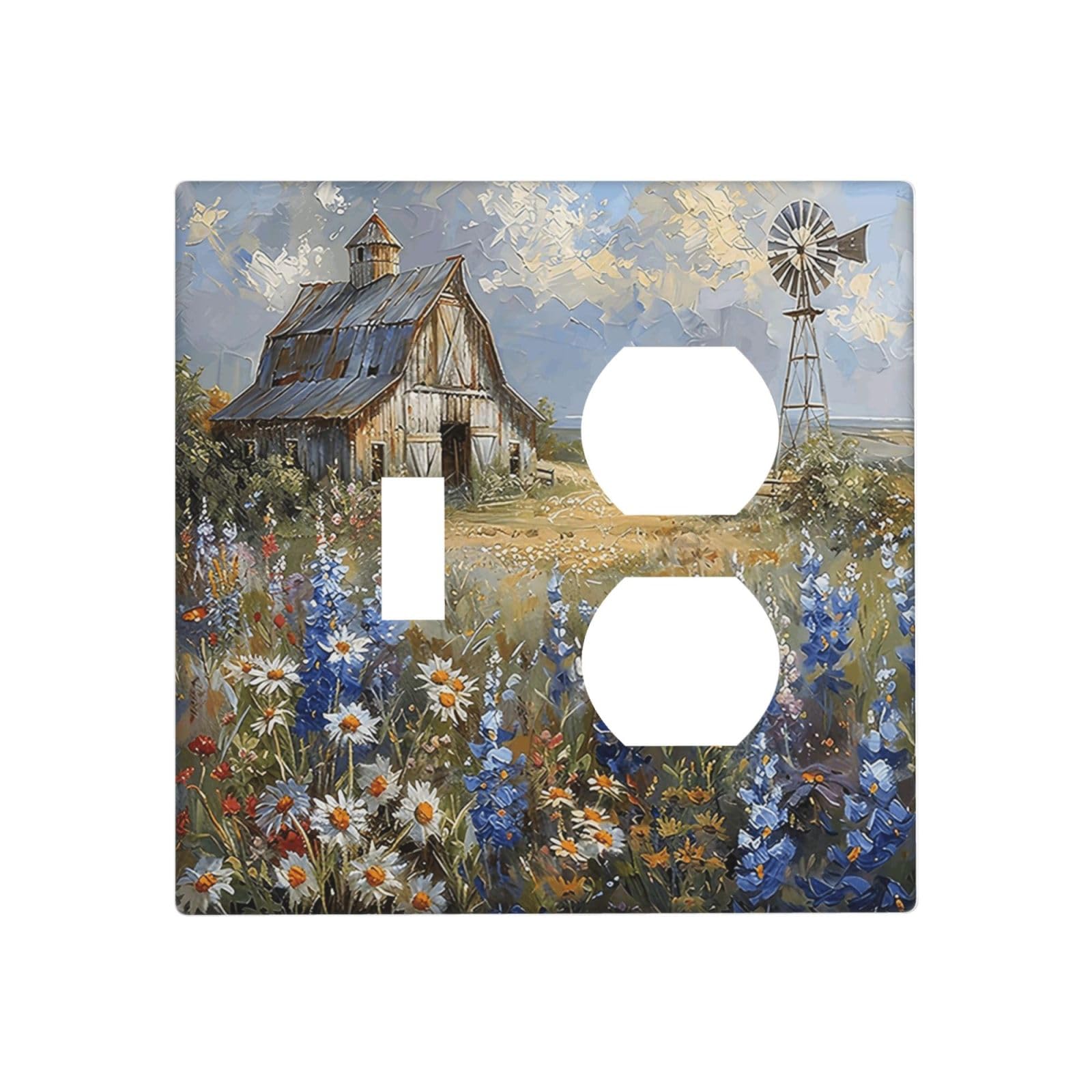Geometric Outlet Covers - Mondrian Style Art -22