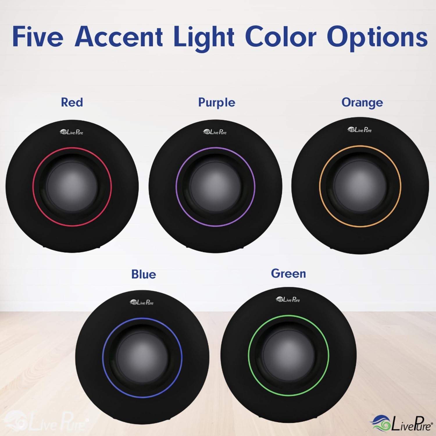 LivePure Air Purifier Accent Light Colors