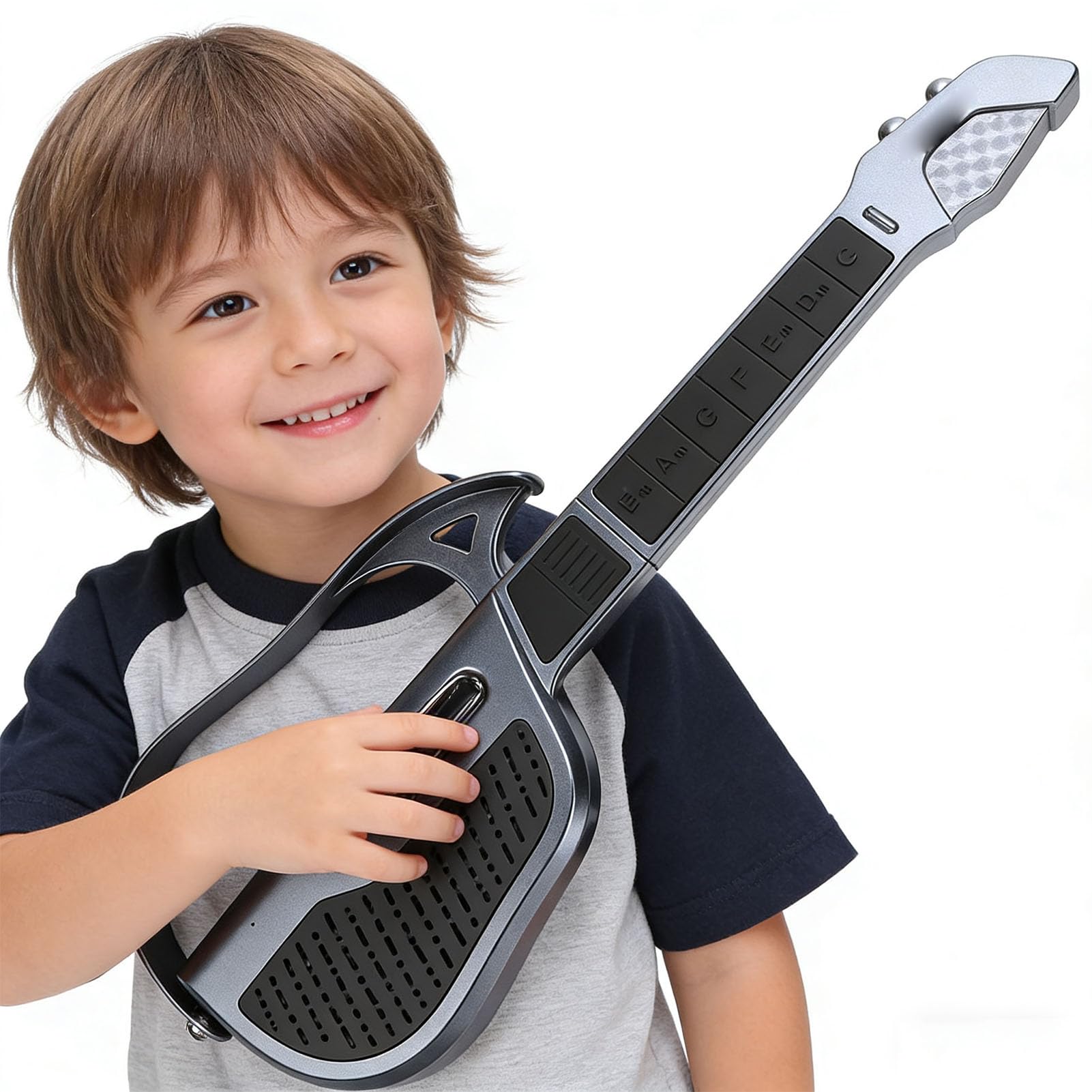 Chitarra Giocattolo per Bambini, Strumento Musicale Intelligente