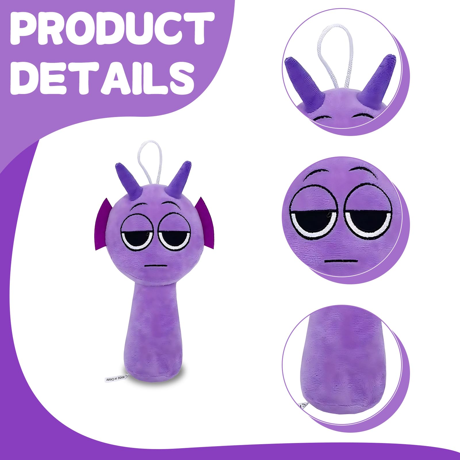 Toys, Plush with Purple Tentacles, Soft Plushie for Horror Game Fans Collectors Gifts Unique Game-Inspired Design, 20 x 10cm - Image 3