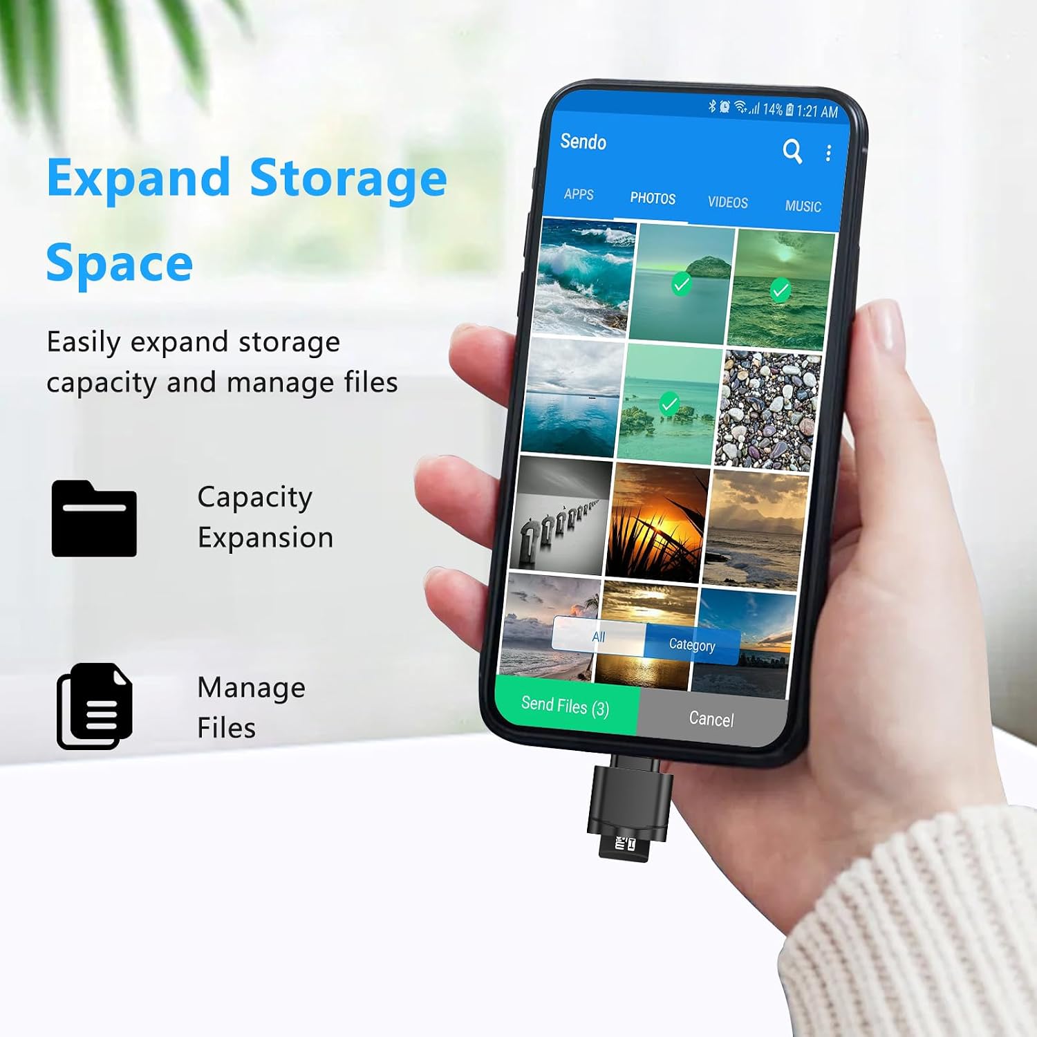 TF Card Reader, Micro SD Card Reader, Type C TF Memory Card Reader Adapter with USB C to USB Adapter Compatible with Laptops, MacBook, Samsung Galaxy (Gray) thumbnail