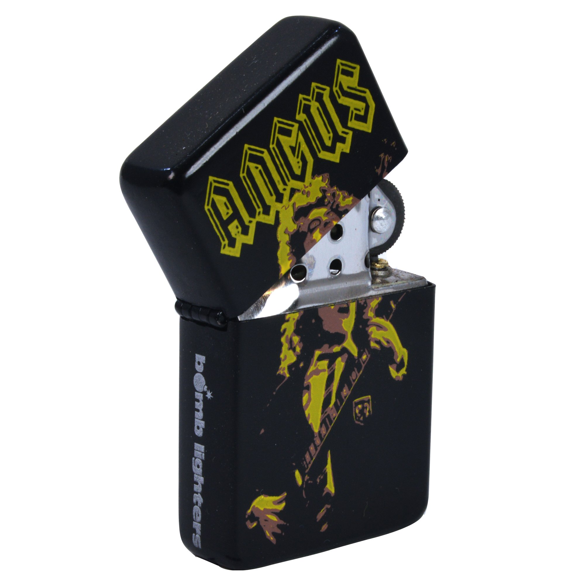 AC-DC Lighter - Angus Rocks Windproof Bomblighter Rock Music Guitar