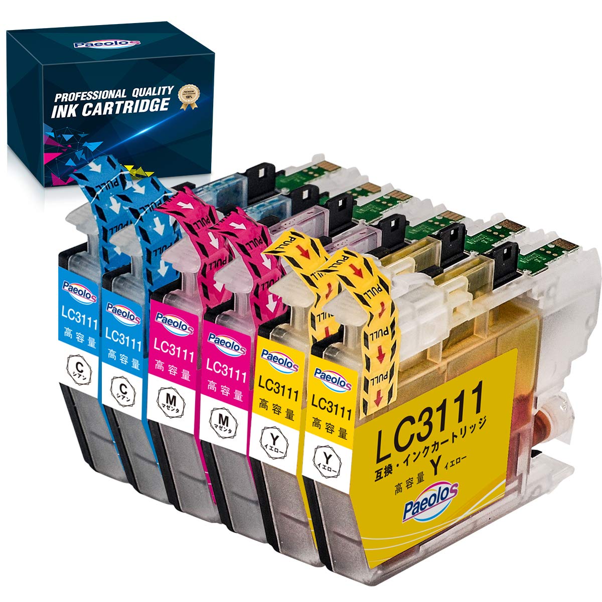 Amazon.co.jp: Brother ブラザー用 LC3111 6本セット（2C+2M+2Y） 互換 