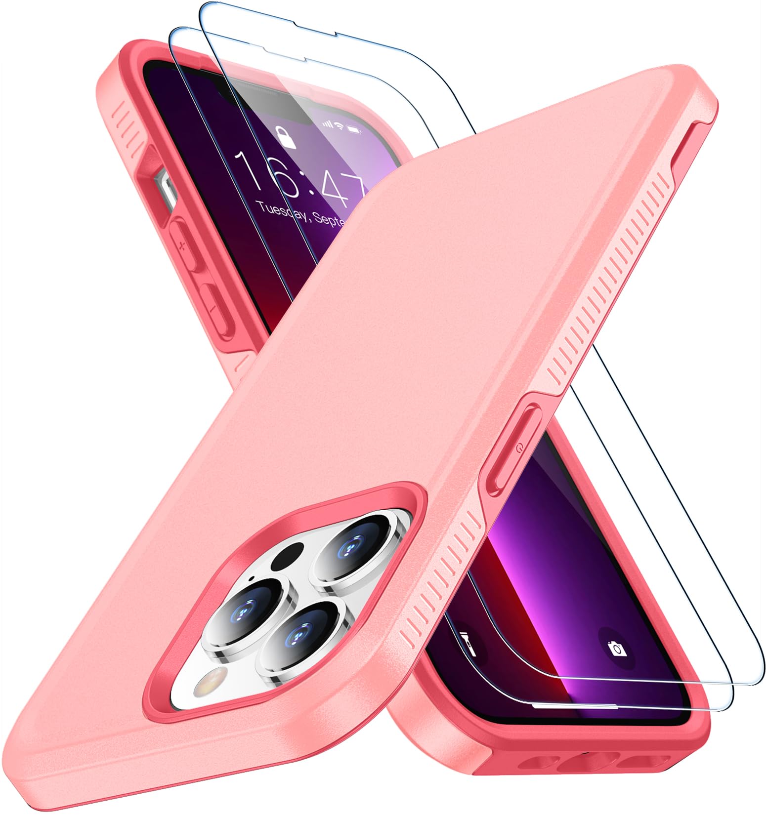 Coque iPhone 13 Pro antichoc militaire et double protection écran verre - 8
