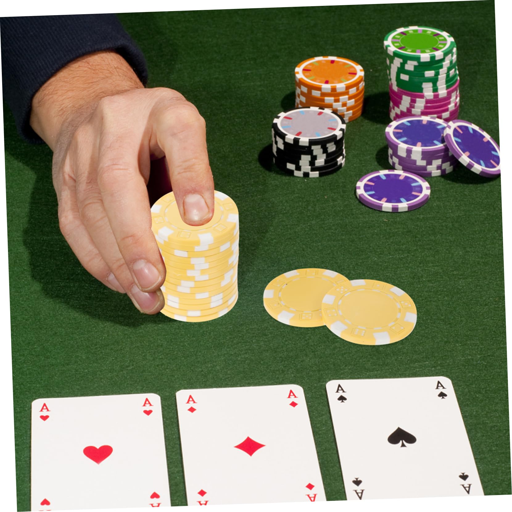 SUPVOX Poker Chips Poker Game Tokens Game Supplies Chips Plastic Markers Gaming Tokens