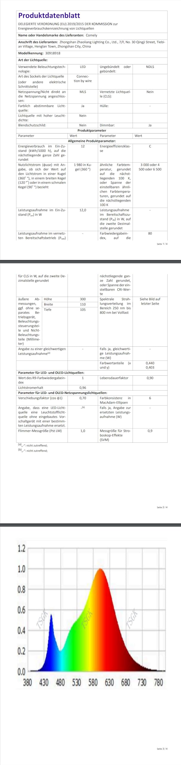 Comely Kinkiet LED, Złoty 12W 2000LM Regulowana Nowoczesna Lampa Ścienna LED, 3 Temperatury Barwowe 3000K/4500K/6500K Wewnętrzna Lampa Ścienna Do Sypialni Korytarza Salonu Sali