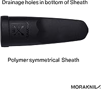 Vista 5 de Cuchillo con hoja de acero inoxidable Morakniv Eldris y vaina de plástico