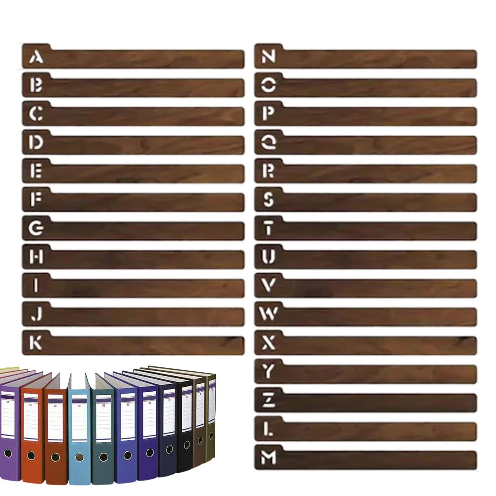Separatori di dischi in legno - Separatori di registri, 26 pezzi separatori di file alfabetici | Divisori di dischi in vinile, Divisori di dischi alfabetici, Organizzatore alfabetico