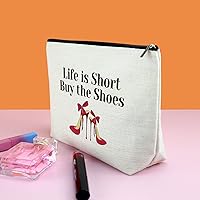Vista 3 de Regalo para amantes de los zapatos, regalos de cumpleaños para amigas, bolsa de maquillaje, regalo de moda para mujeres, regalo de amistad