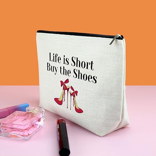 Miniatura 3 de Regalo para amantes de los zapatos, regalos de cumpleaños para amigas, bolsa de maquillaje, regalo de moda para mujeres, regalo de amistad para