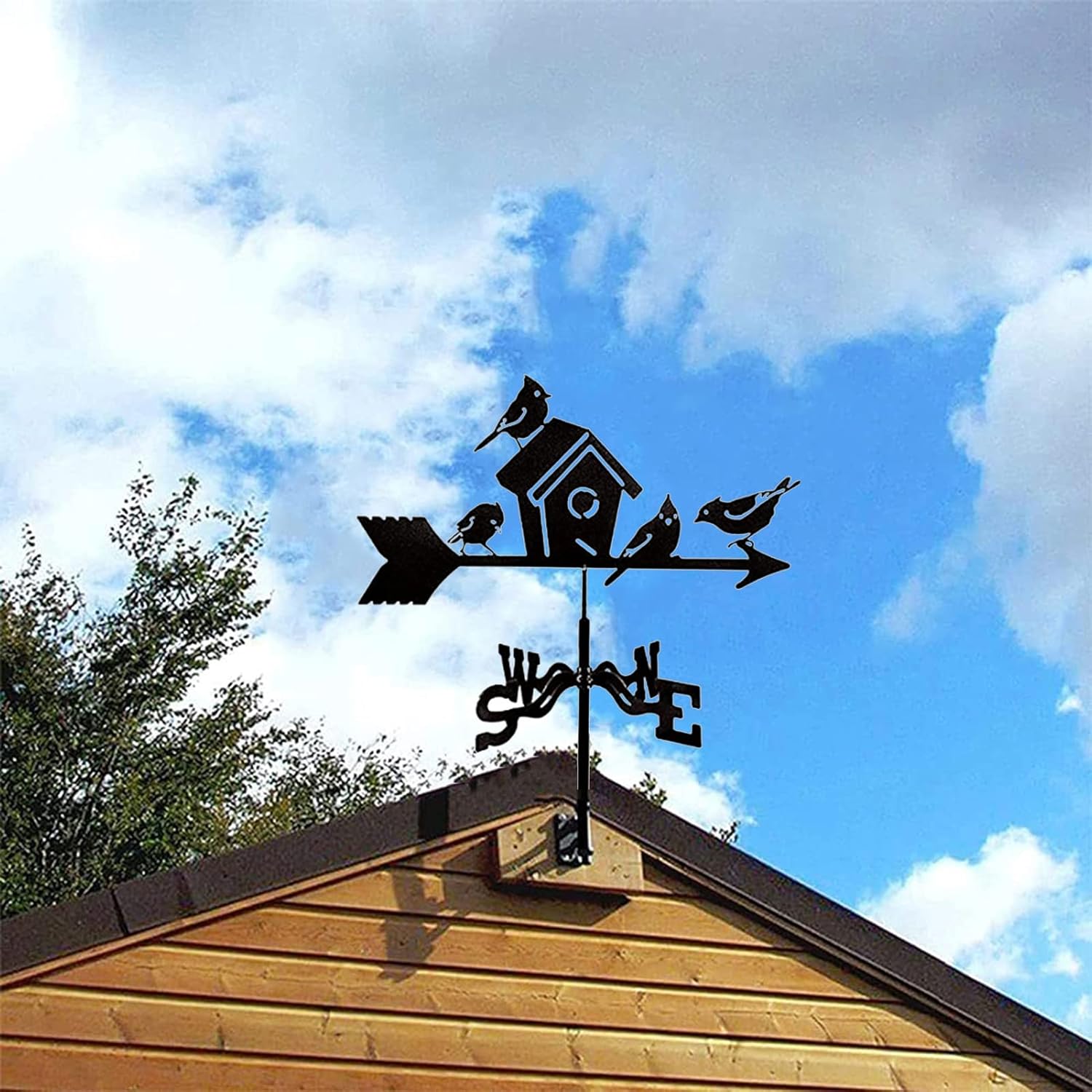 ウィンドベーン バードハウス ウェザーベーン メタル風ベーン 庭用