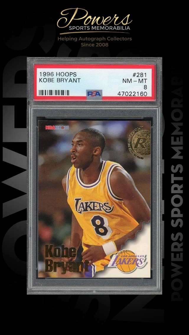 Amazon.com: 1996 Hoops Kobe Bryant Rookie Card #281 – PSA 8 (Cert