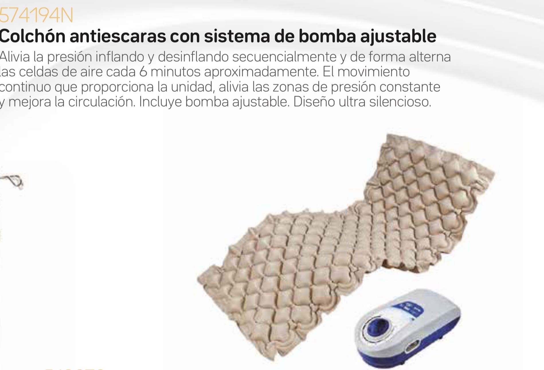 Colchón de Aire Antiescaras Azul