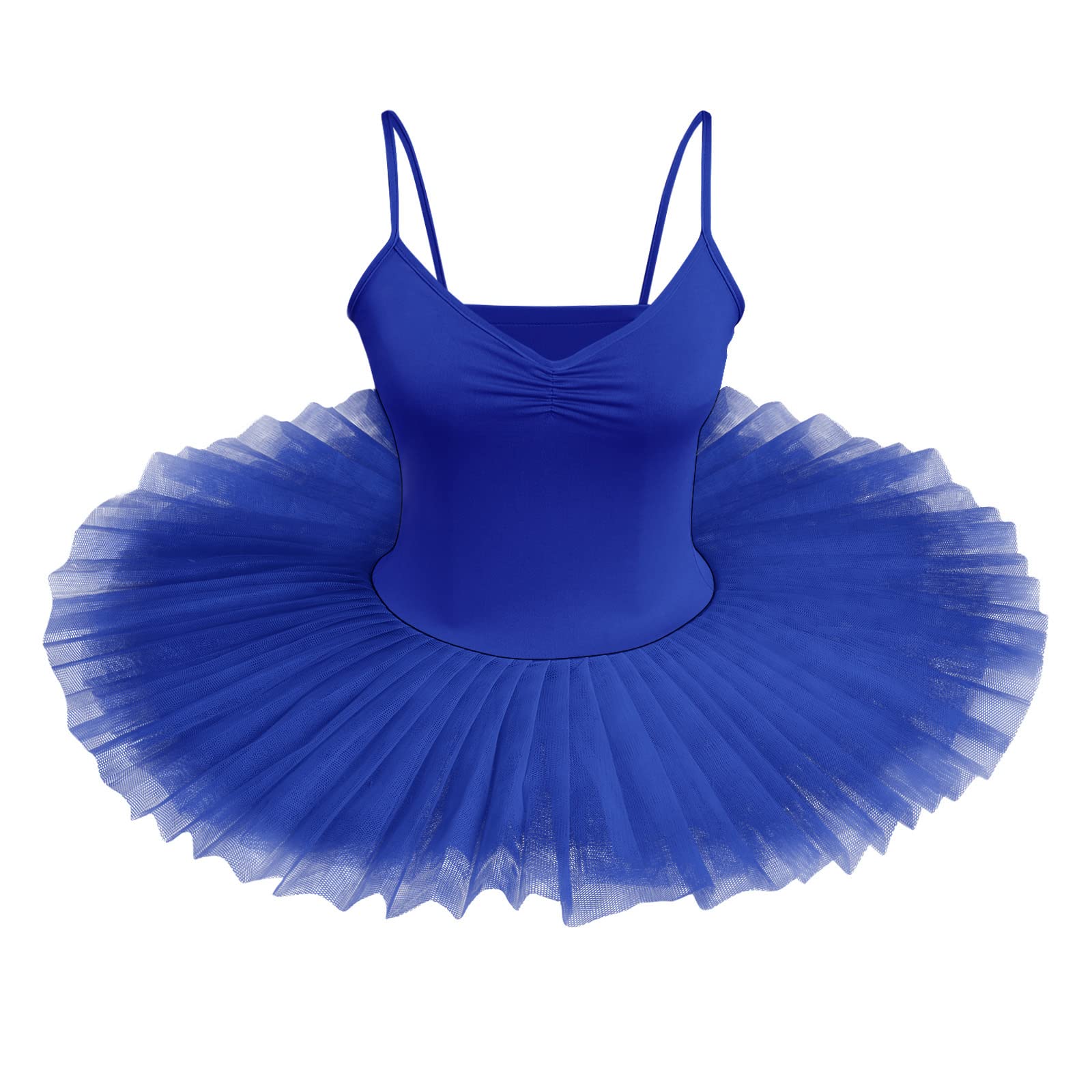 ABEHIK Robe de Ballet Tutu Danse Classique Femme sans Manche de Couleur Unie Robe de Ballet Costume Lac des Cygnes Robe Tutu de Danse Costume de Ballet Robe Poncho Robe Performance