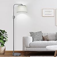 Vista 4 de ActualizadaLámpara de pie regulable, bombilla LED Edison de 1000 lúmenes incluida, lámparas de pie de arco para sala de estar, lámpara de pie