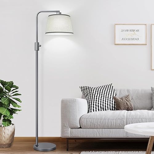 Miniatura 4 de ActualizadaLámpara de pie regulable, bombilla LED Edison de 1000 lúmenes incluida, lámparas de pie de arco para sala de estar, lámpara de pie