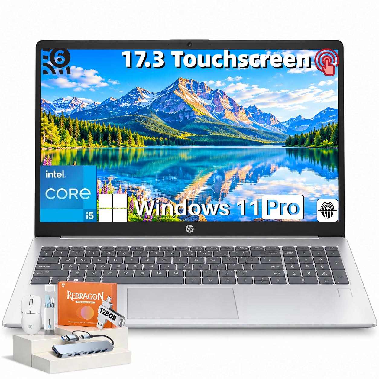 HP 17.3" Touchscreen Laptop, Intel Core i5-1334U, 64GB RAM,2TB SSD
