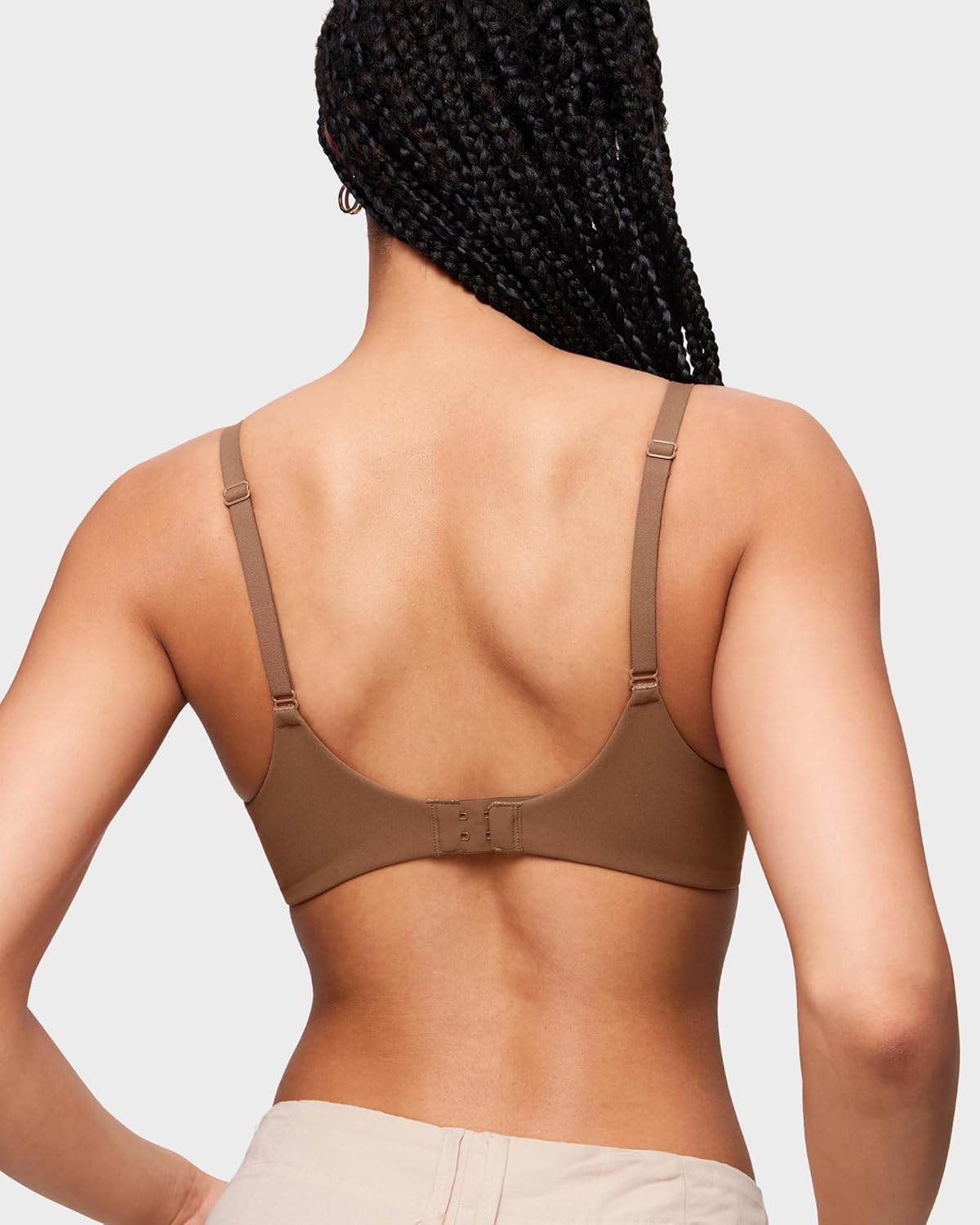 INLYRIC Women's Push Up Bra Tshirt Demi Supportive Bras Underwire Plunge Padded Comfortable Inbarely Plus Collection