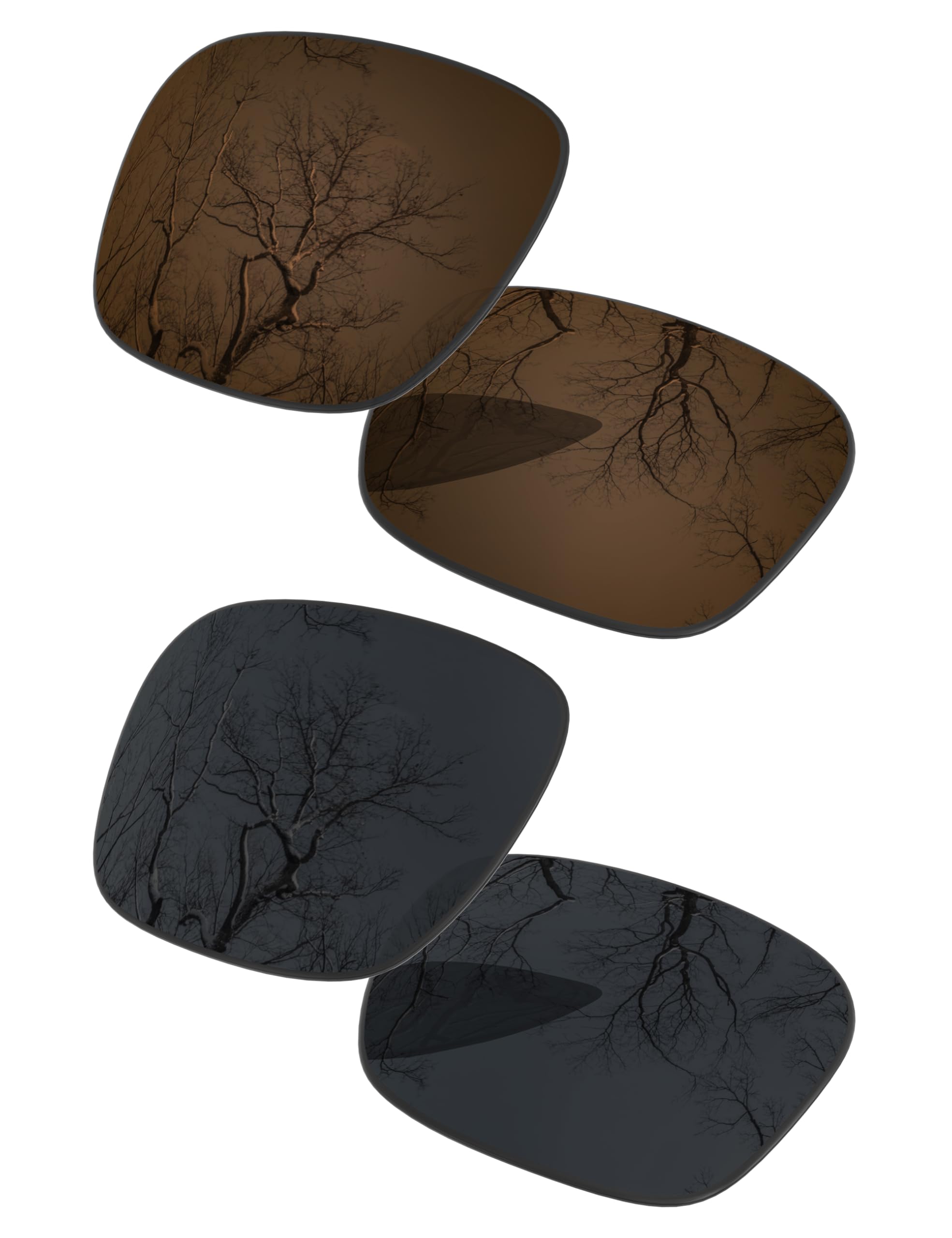 ToughAsNails Set of 2 Polarized Replacement Lenses for Oakley Fuel Cell OO9096 Pack