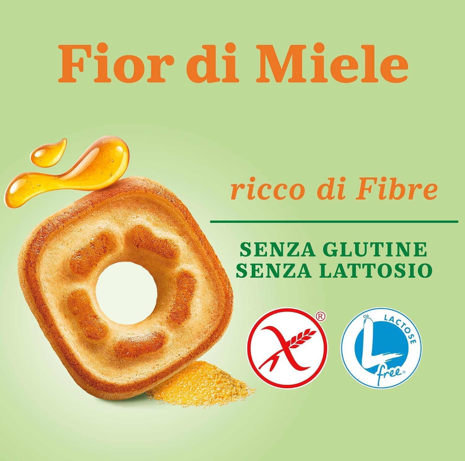 Italian Gourmet bundle Mulino BIanco Biscuits Sans Gluten Sans Lactose au Miel 12 x 250 g Snack Sucré Petit Déjeuner Pause Gourmande Format Familial Grand Stock + Italian Gourmet Polpa