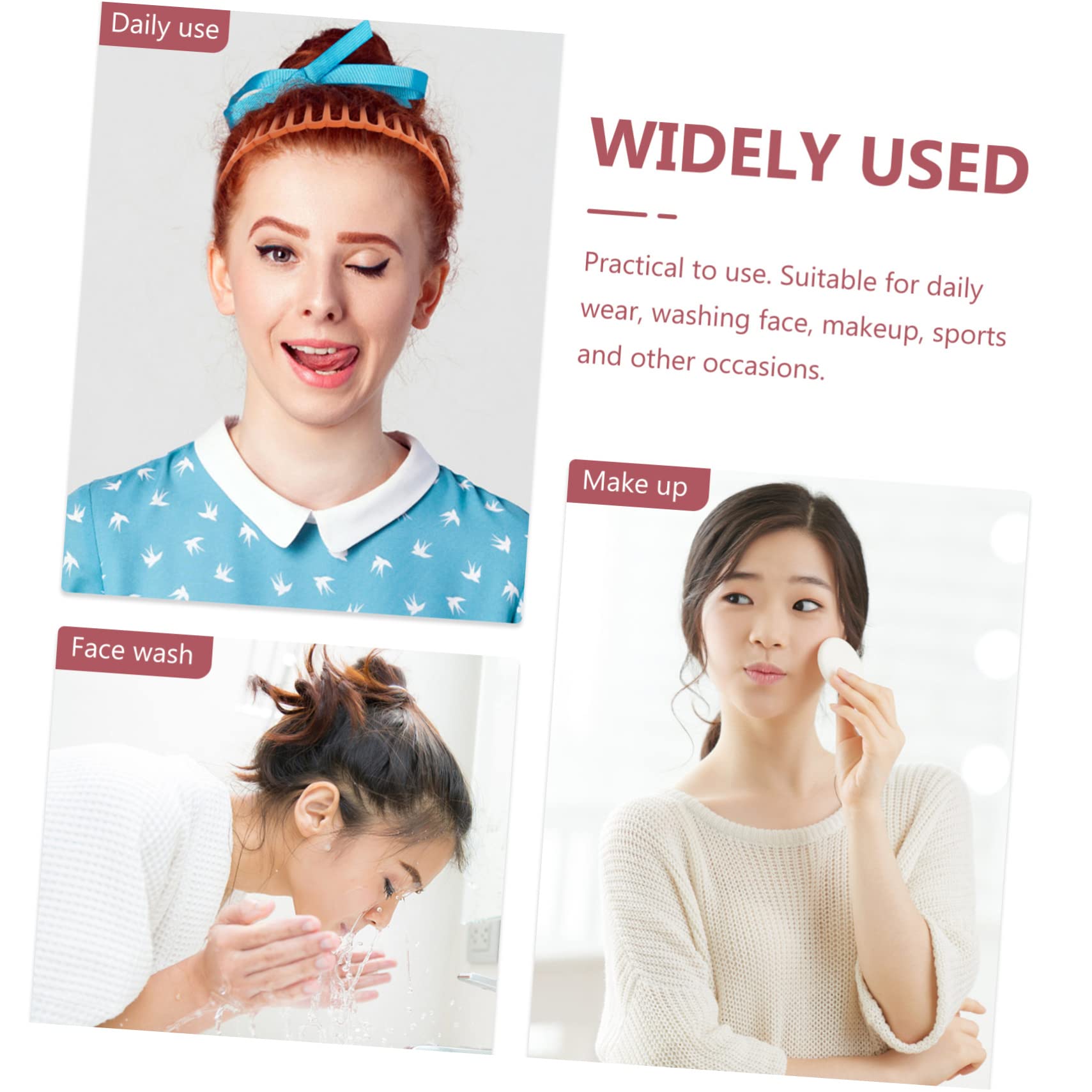 Healeved Stk gezahntes Stirnband kinder stirnband breites haarband party haarreif Männer-Bandana Mädchen loses Haar Stirnband kopfschmuck Stirnband- Stirnbänder für Männer Plastik